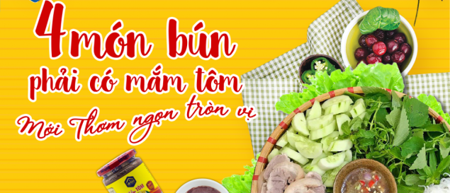 4 MÓN BÚN PHẢI CÓ MẮM TÔM MỚI THƠM NGON TRÒN VỊ