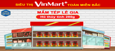 Mắm tép Lê Gia hũ thủy tinh đã có mặt ở Vinmart+