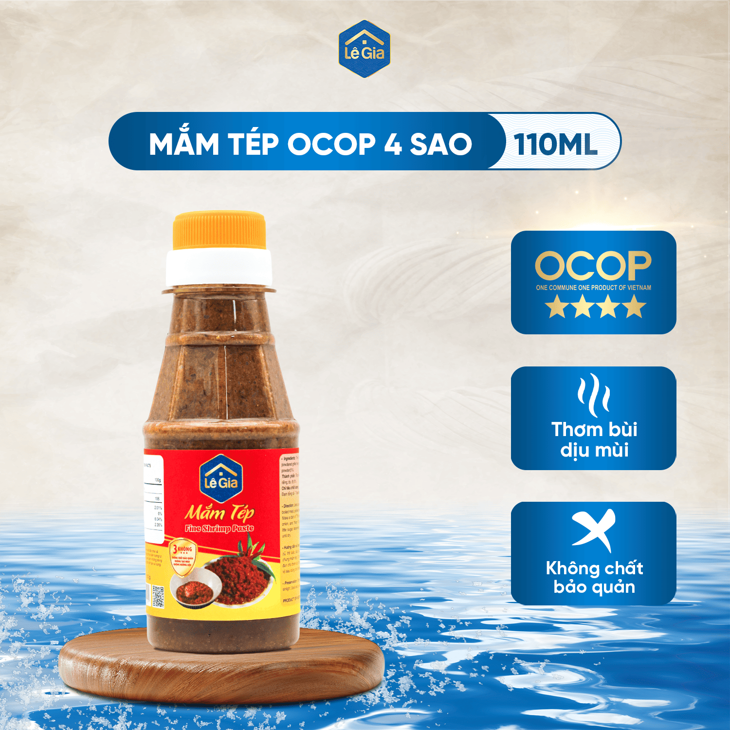 MẮM TÉP CHAI NHỰA PET 110g0
