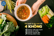 CAM KẾT 4 KHÔNG TRONG SẢN PHẨM MẮM KHO QUẸT LÊ GIA