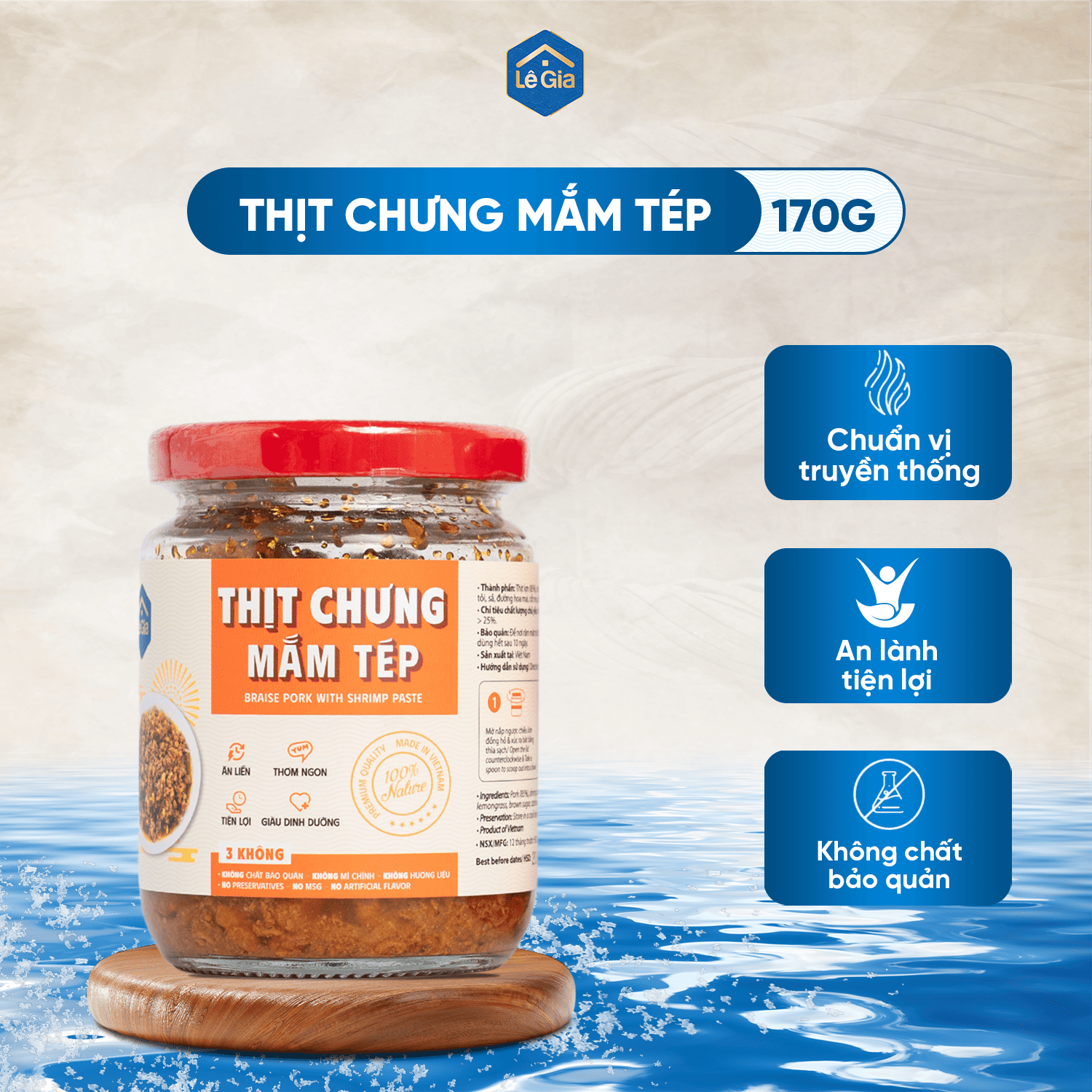 THỊT CHƯNG MẮM TÉP – LÊ GIA0