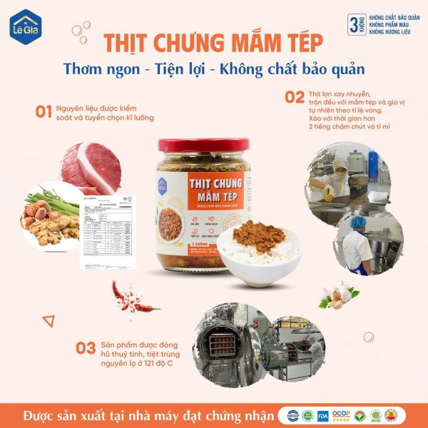 THỊT CHƯNG MẮM TÉP – LÊ GIA6