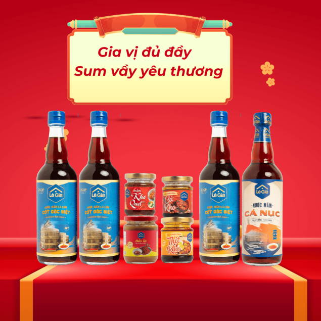 6 MÓN GIA VỊ TRONG 1 HỘP QUÀ TẶNG TẾT