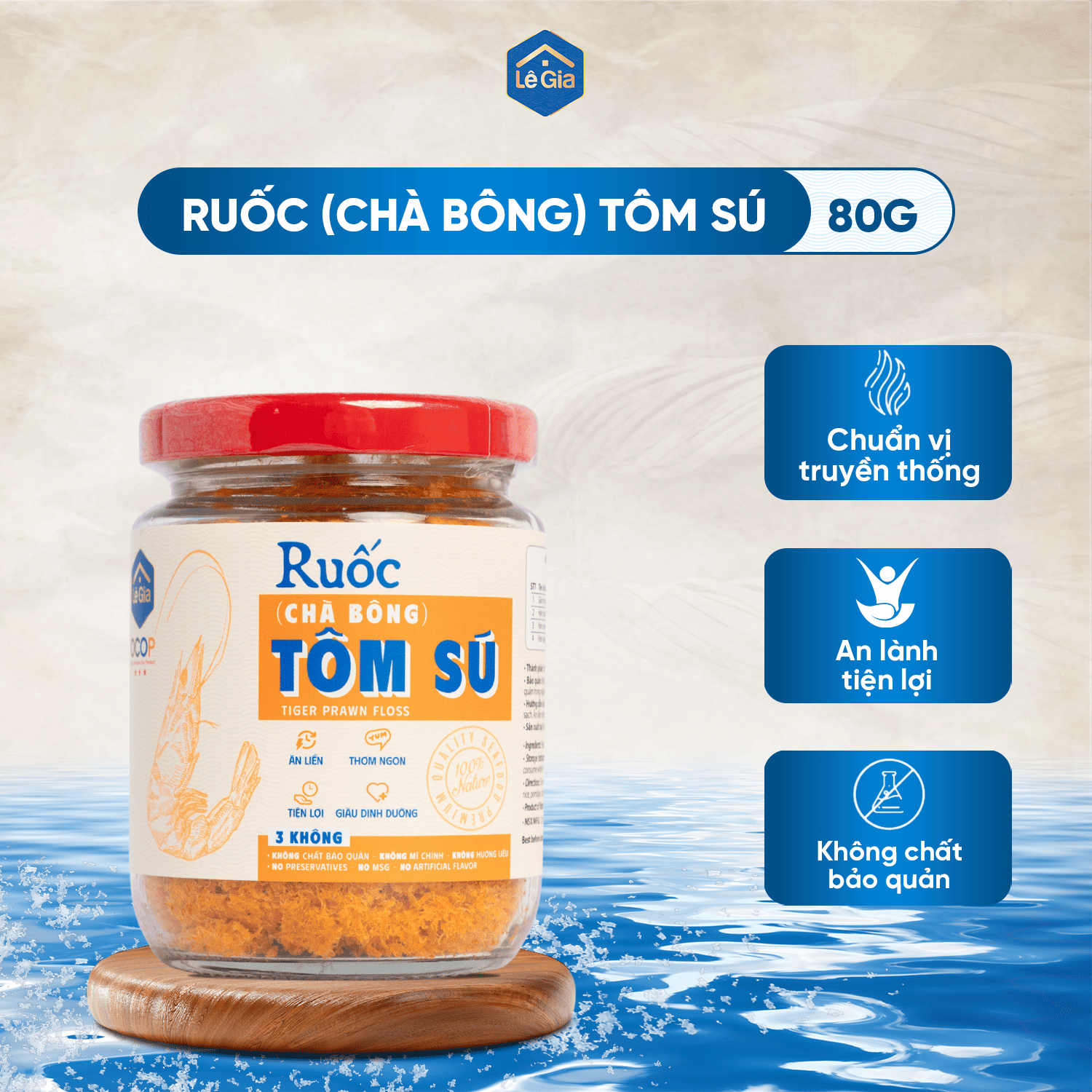 RUỐC (CHÀ BÔNG) TÔM SÚ – LÊ GIA0