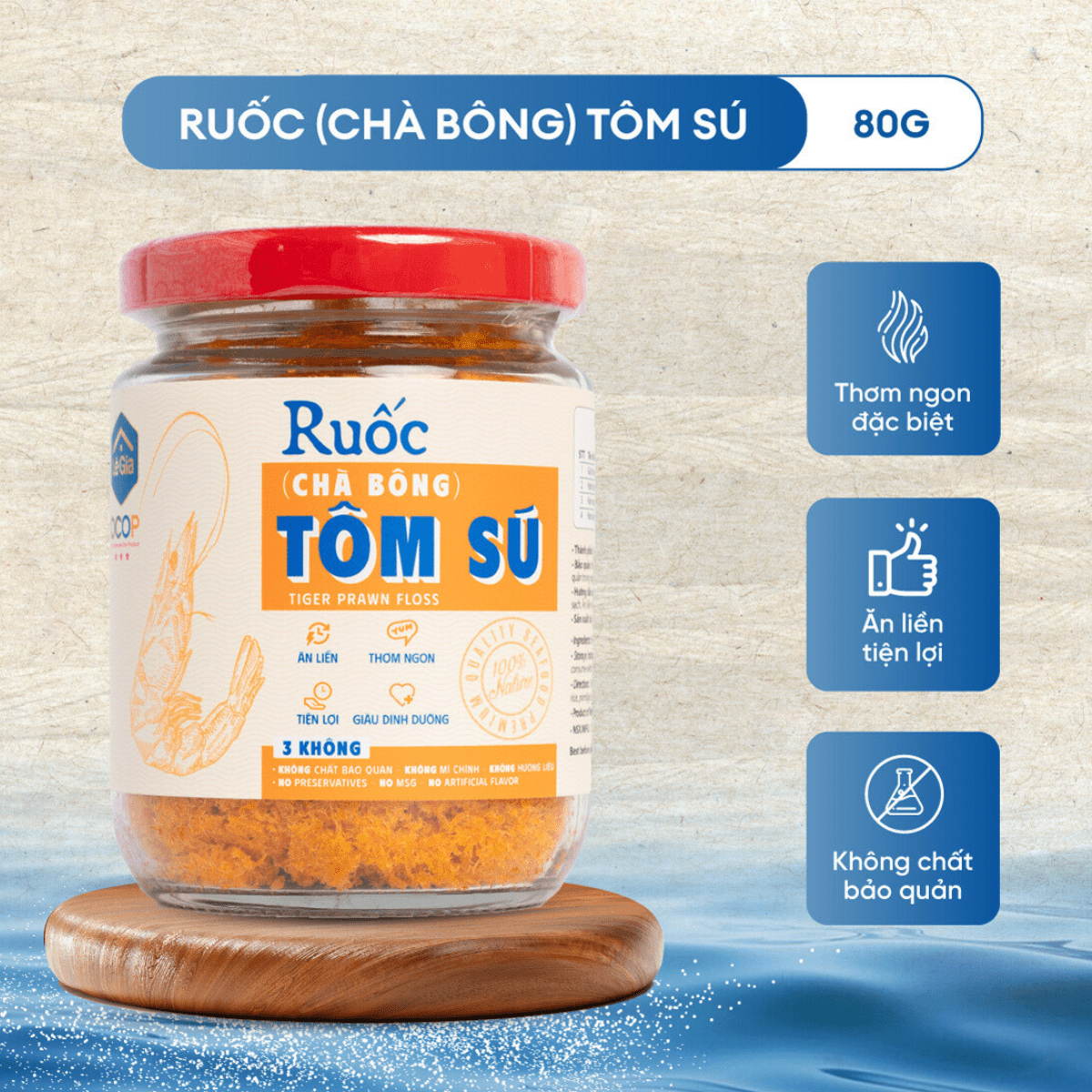 RUỐC (CHÀ BÔNG) TÔM SÚ – LÊ GIA0