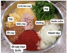 Mắm tép làm Kim Chi và ẩm thực Hàn Quốc