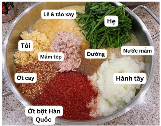 Mắm tép làm Kim Chi và ẩm thực Hàn Quốc