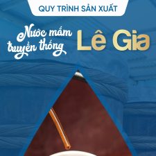 Quy trình sản xuất nước mắm truyền thống Lê Gia.