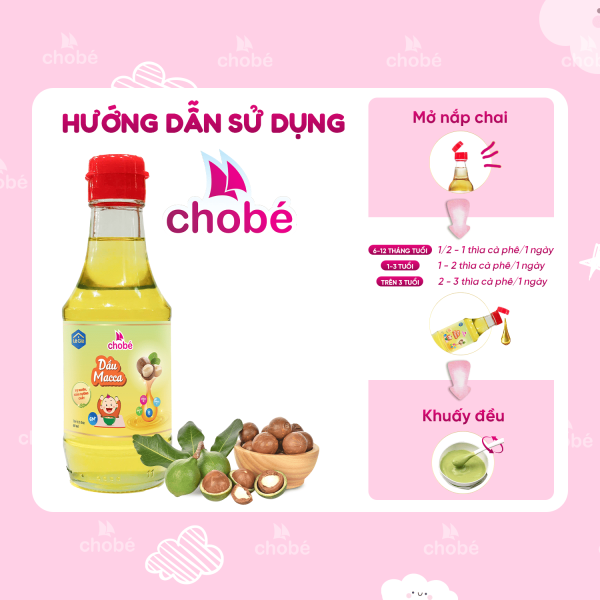 DẦU MACCA CHO BÉ ĂN DẶM 200ML