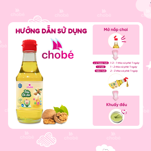 DẦU ÓC CHÓ ĂN DẶM CHO BÉ 200ML