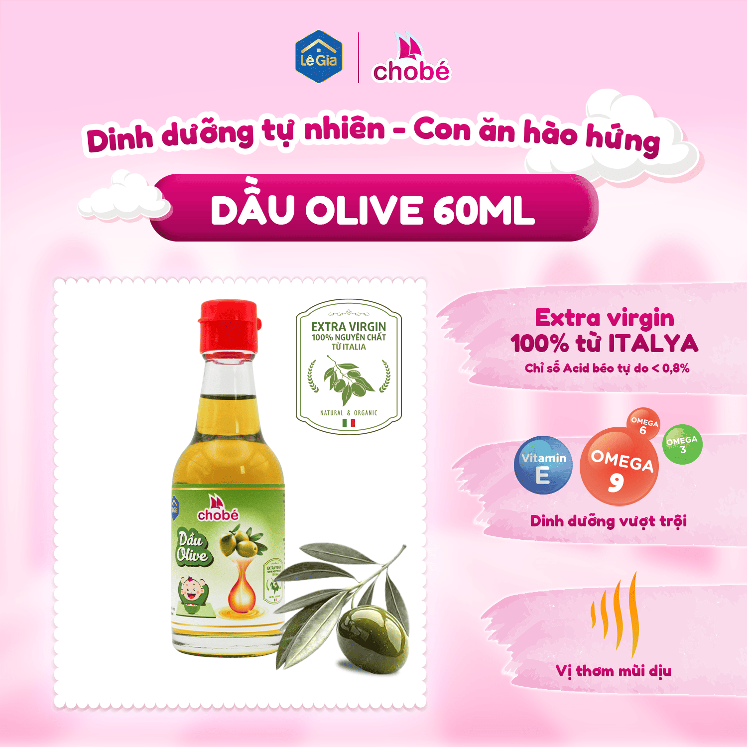 Dầu Olive ăn dặm cho bé0