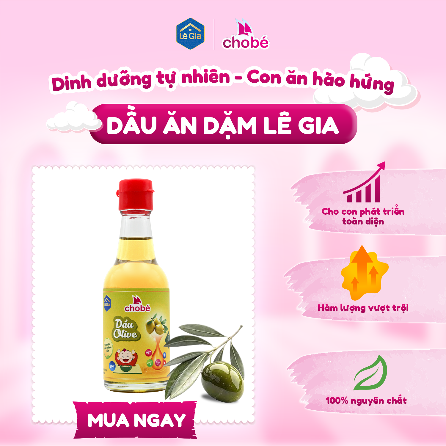 Dầu Olive ăn dặm cho bé0