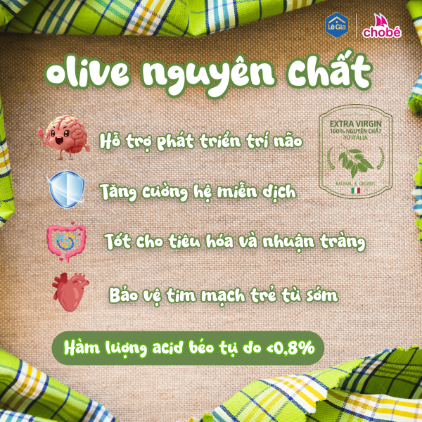 Dầu Olive ăn dặm cho bé