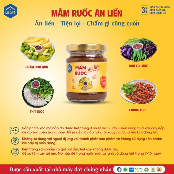 MẮM RUỐC XÀO ĂN LIỀN