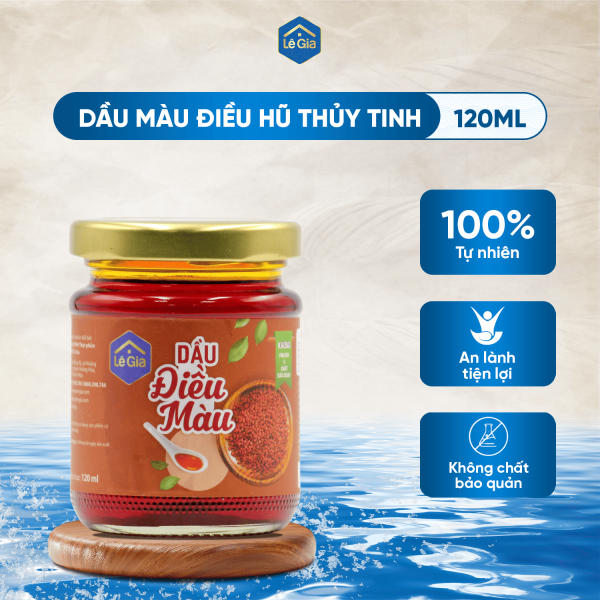 DẦU ĐIỀU MÀU LÊ GIA HŨ THUỶ TINH