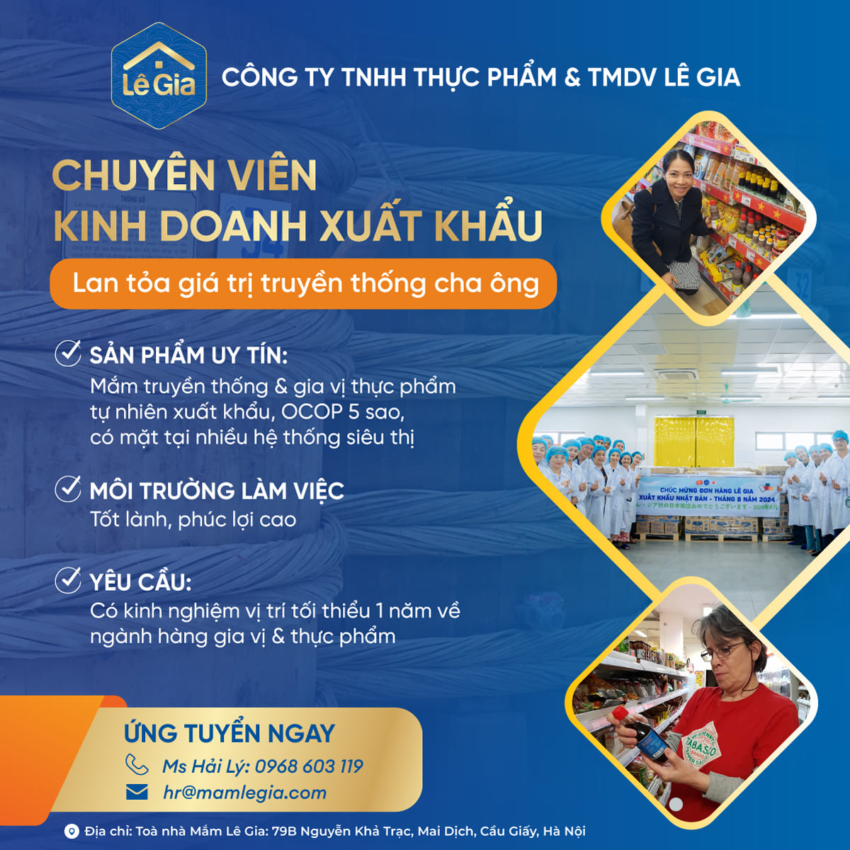 NHÂN VIÊN KINH DOANH XUẤT KHẨU