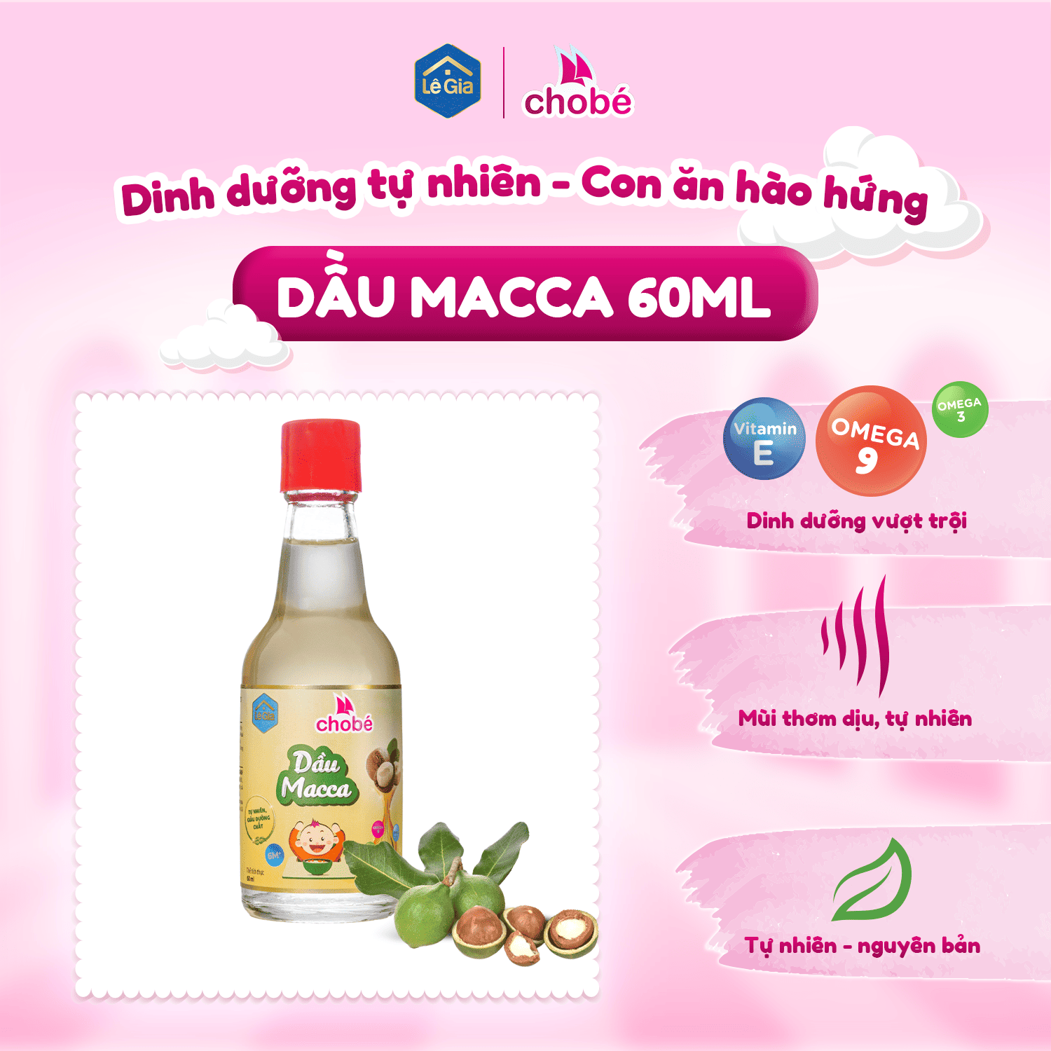 DẦU MACCA CHO BÉ ĂN DẶM0