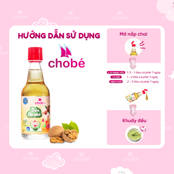 DẦU ÓC CHÓ CHO BÉ ĂN DẶM