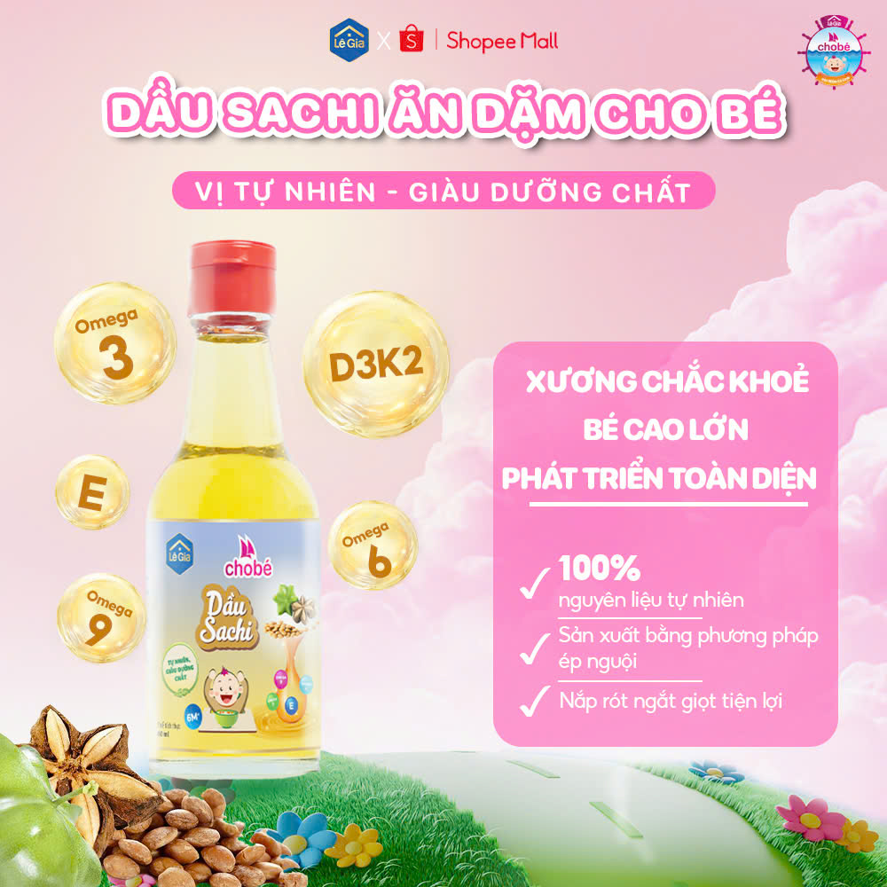 DẦU SACHI CHO BÉ ĂN DẶM0
