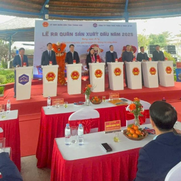 LÊ GIA ĐƯỢC UBND TỈNH THANH HÓA CHỌN LÀM ĐIỂM PHÁT ĐỘNG SẢN XUẤT ĐẦU NĂM XUÂN ẤT TỴ 2025