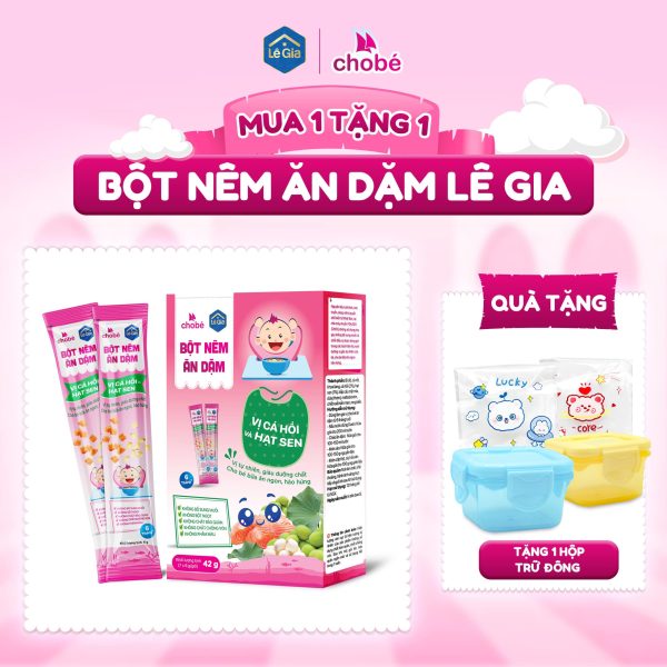 BỘT NÊM VỊ CÁ HỒI VÀ HẠT SEN HŨ 60g