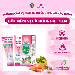BỘT NÊM CÁ HỒI & HẠT SEN CHO BÉ ĂN DẶM