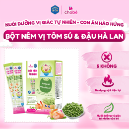 BỘT NÊM TÔM SÚ – ĐẬU HÀ LAN CHO BÉ ĂN DẶM