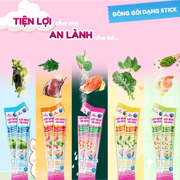 BỘT NÊM VỊ CÁ HỒI VÀ HẠT SEN HŨ 60g
