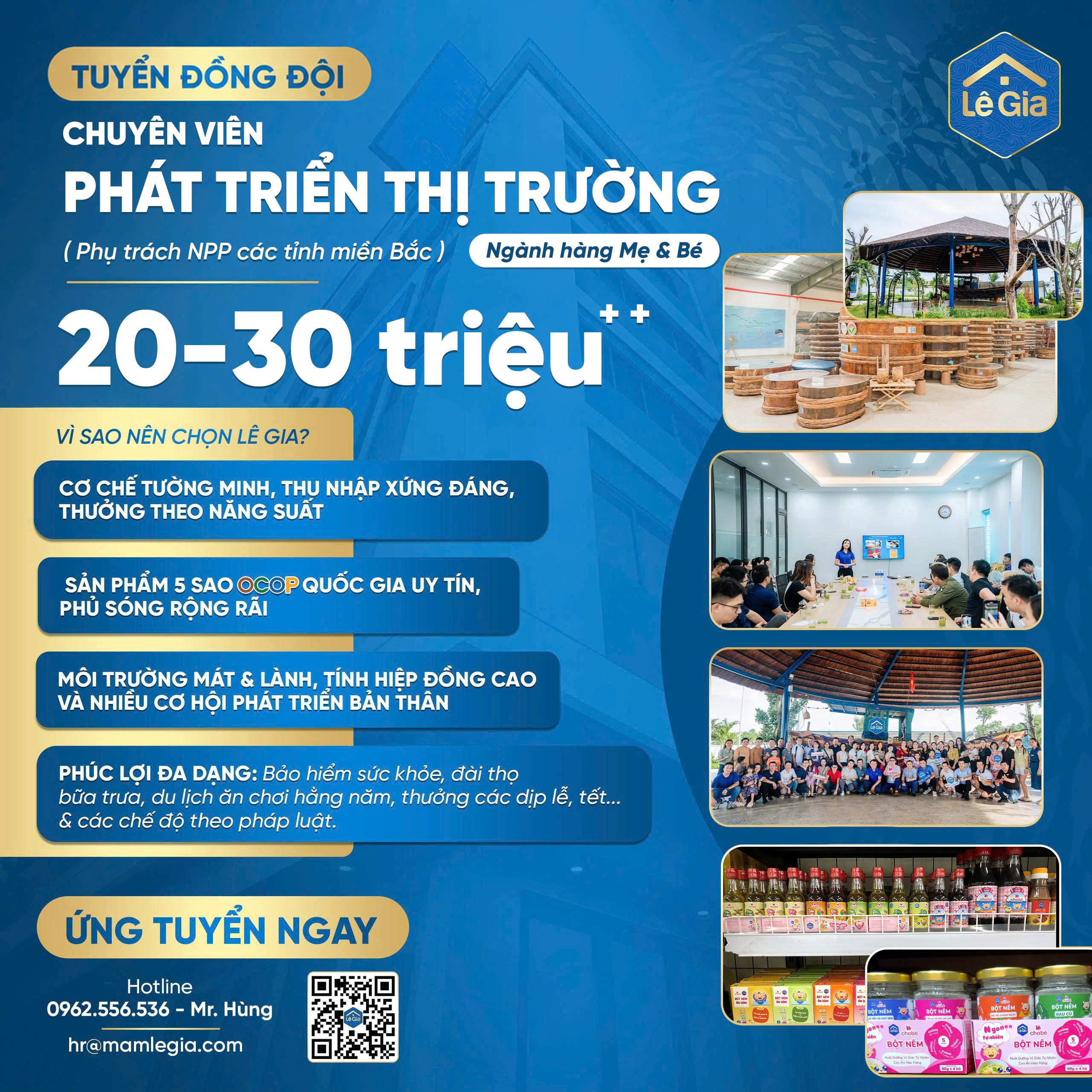 TUYỂN DỤNG CHUYÊN VIÊN PHÁT TRIỂN THỊ TRƯỜNG