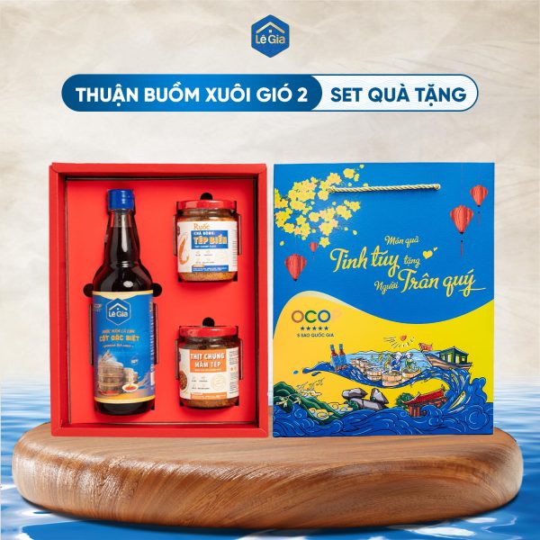 HỘP QUÀ THUẬN BUỒM XUÔI GIÓ SỐ 2 – MÓN QUÀ TẾT CHO DOANH NGHIỆP