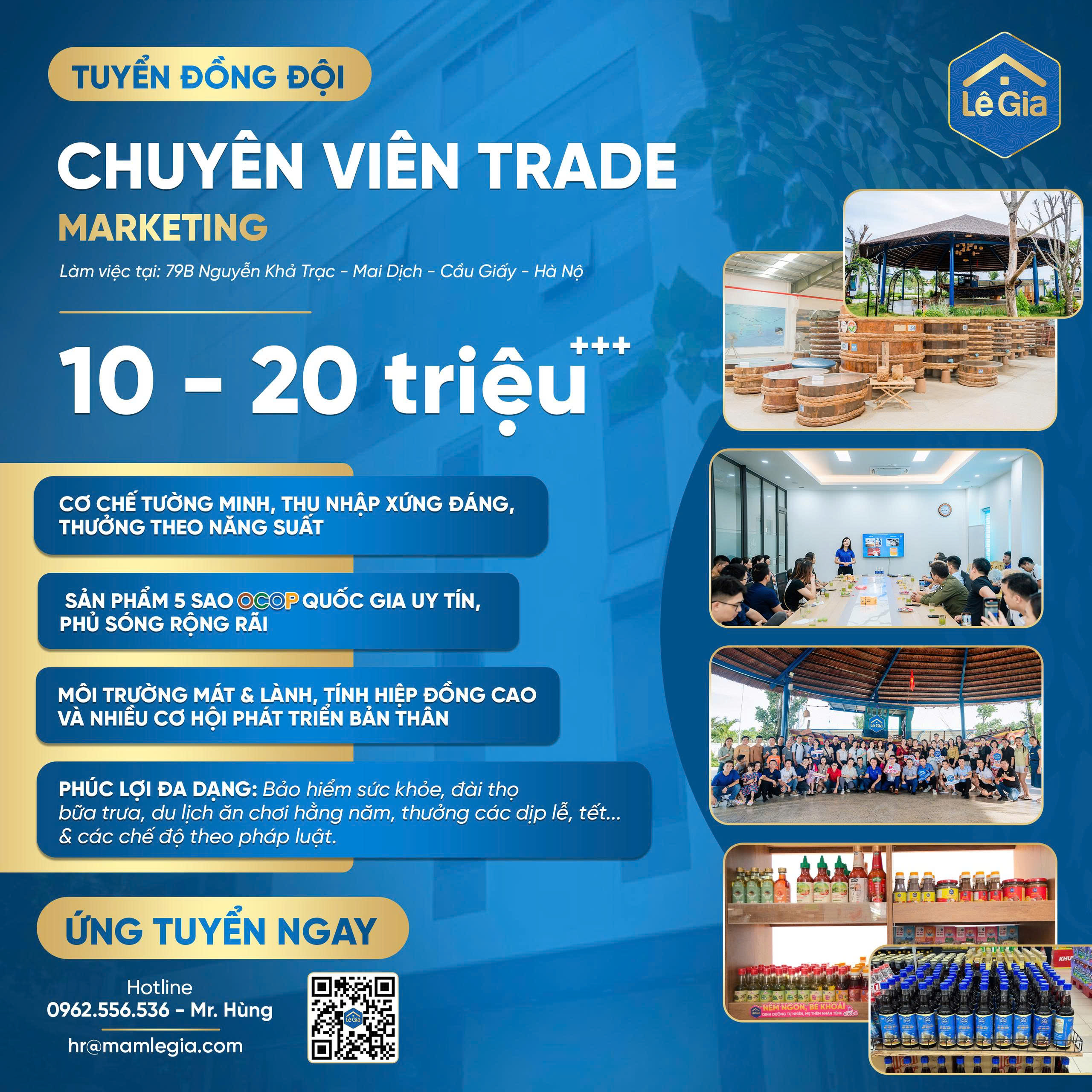 TUYỂN DỤNG NHÂN VIÊN TRADE MARKETING