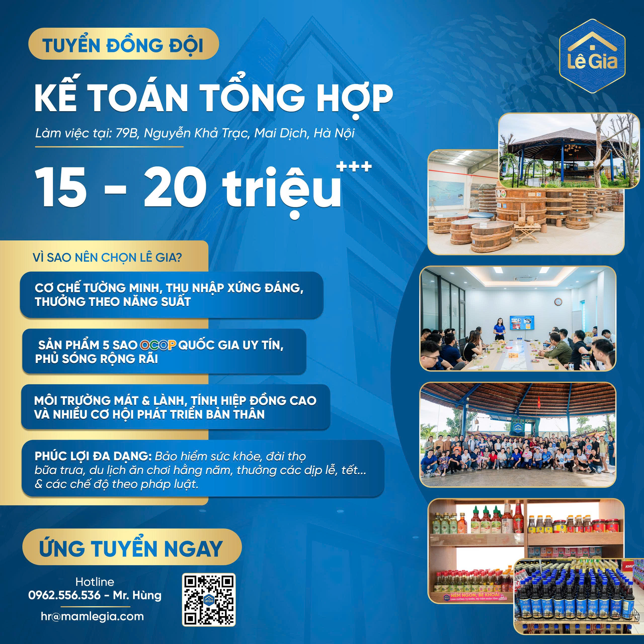 TUYỂN DỤNG CHUYÊN VIÊN KẾ TOÁN TỔNG HỢP