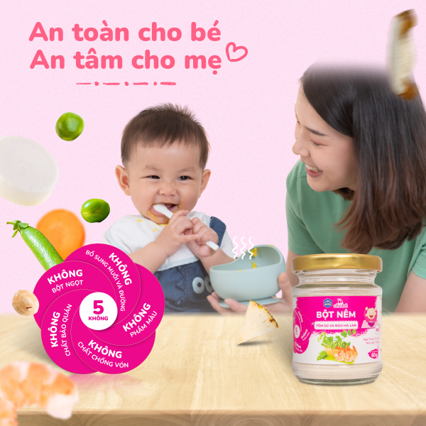 BỘT NÊM VỊ TÔM SÚ VÀ ĐẬU HÀ LAN HŨ 60g