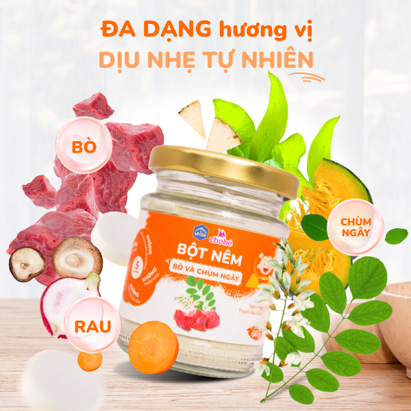 BỘT NÊM VỊ BÒ VÀ CHÙM NGÂY HŨ 60g