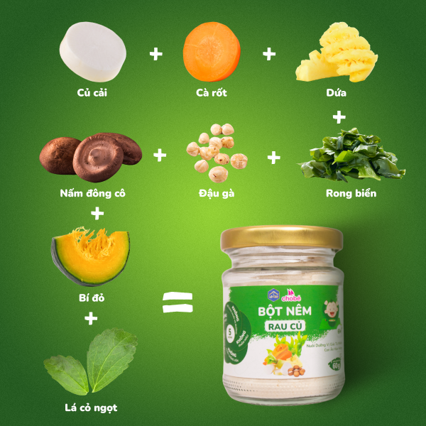 BỘT NÊM VỊ RAU CỦ HŨ 60g