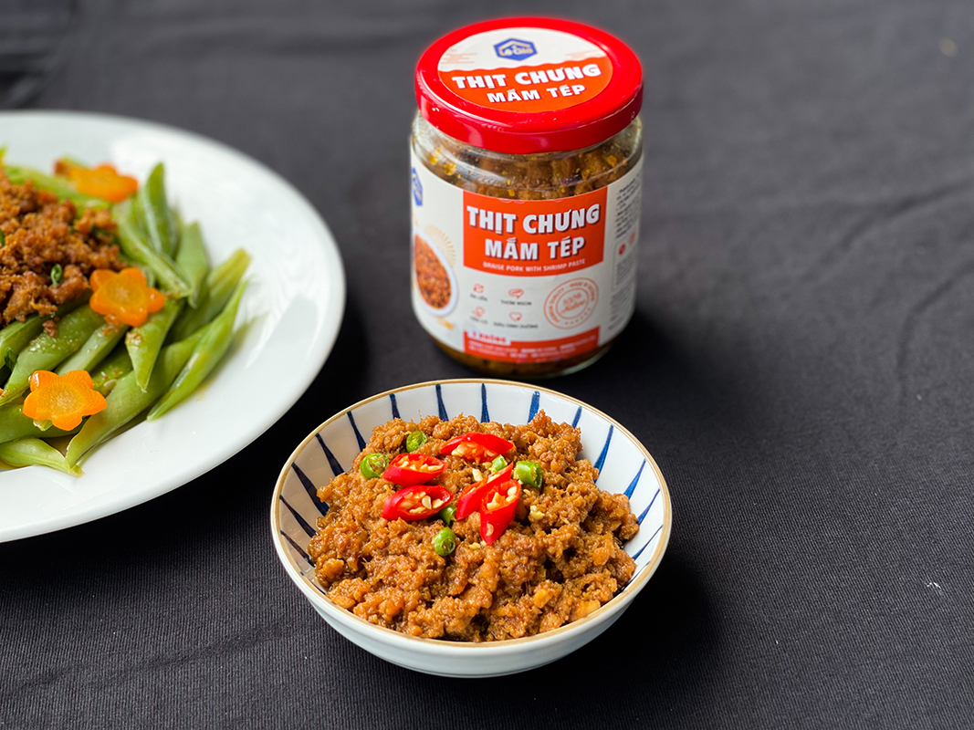 Câu chuyện sản phẩm Thịt chưng mắm tép Lê Gia