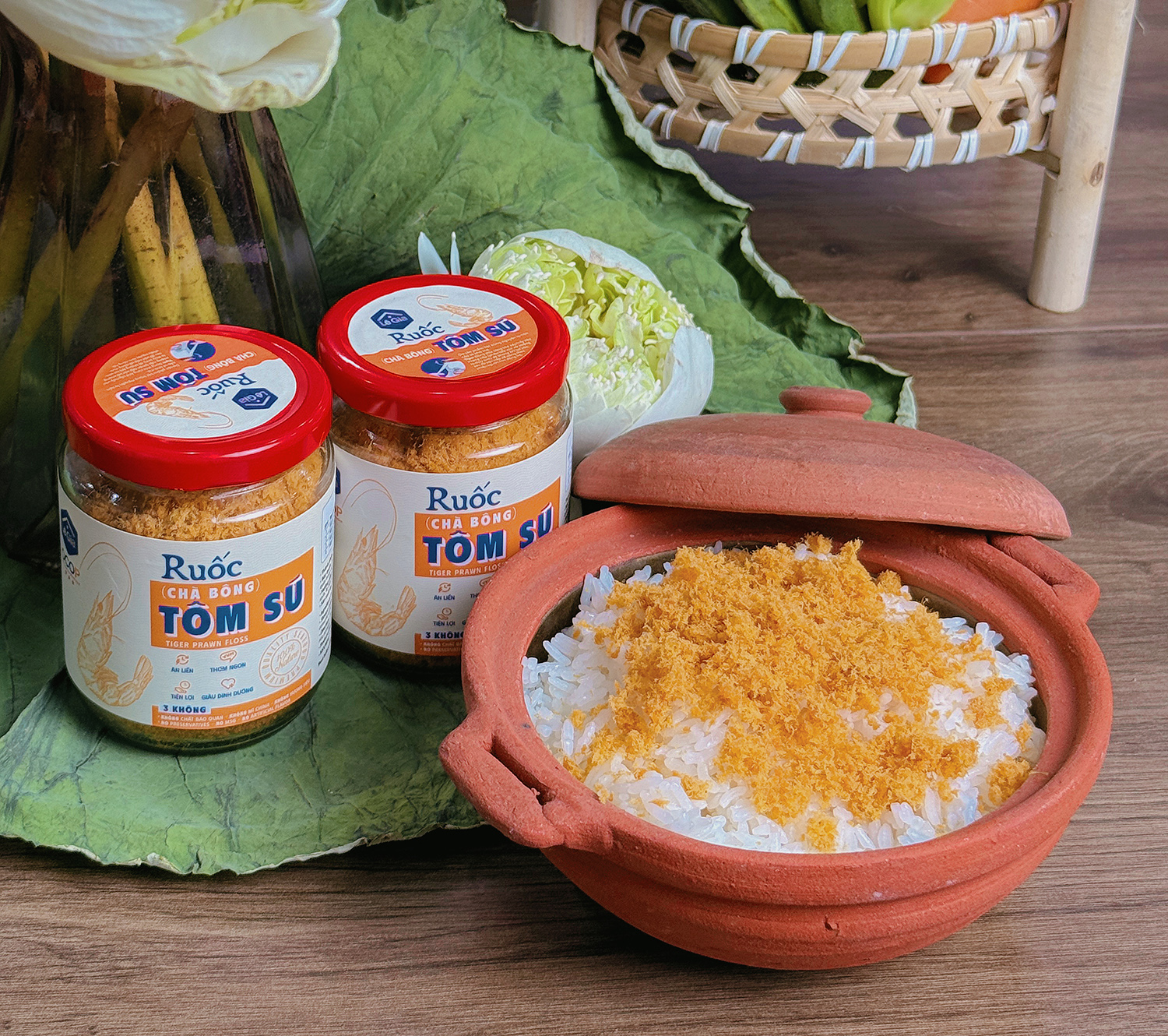 Câu chuyện sản phẩm Ruốc (chà bông) tôm sú Lê Gia