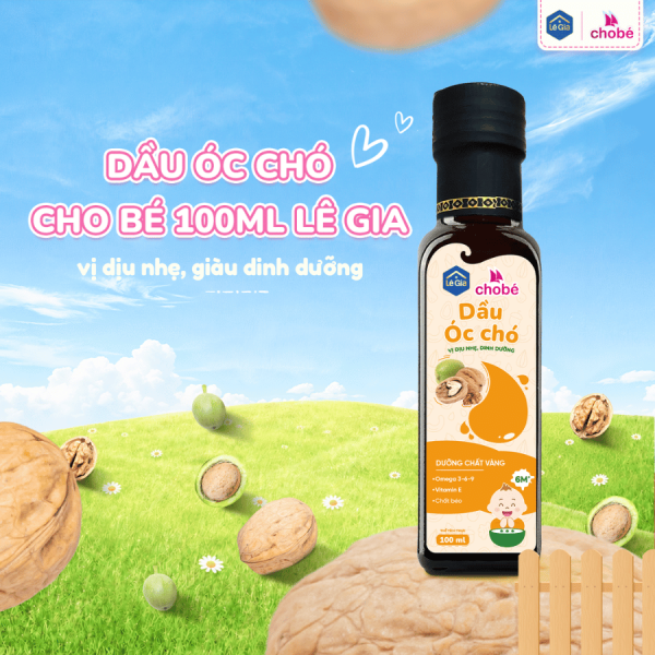 DẦU ÓC CHÓ CHO BÉ LÊ GIA 100ML
