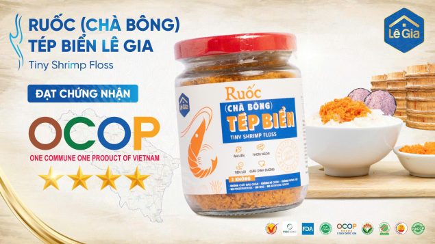 RUỐC TÉP BIỂN LÊ GIA ĐẠT CHỨNG NHẬN OCOP 4 SAO