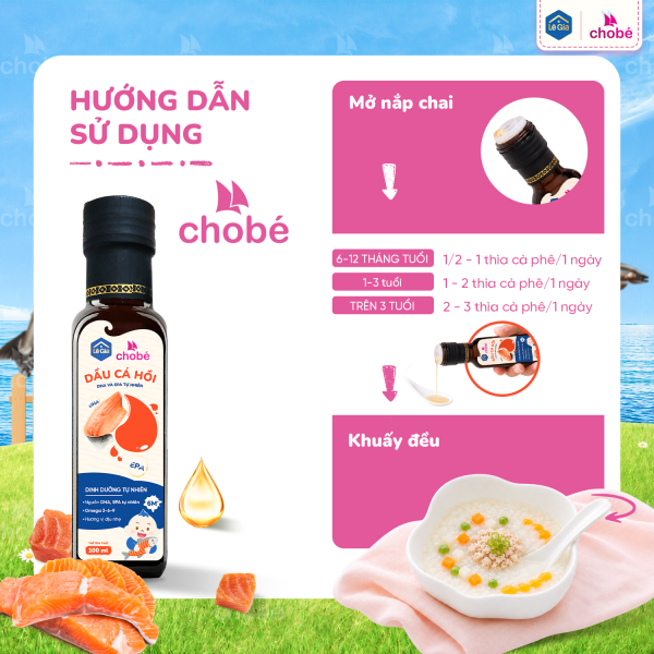 DẦU CÁ HỒI CHO BÉ LÊ GIA 100ML