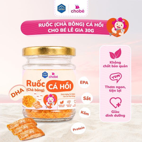 Ruốc (chà bông) cá hồi cho bé – Lê Gia 30g