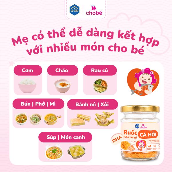 Ruốc (chà bông) cá hồi cho bé – Lê Gia 30g