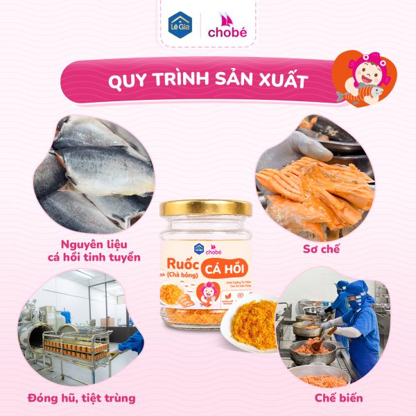 Ruốc (chà bông) cá hồi cho bé – Lê Gia 30g