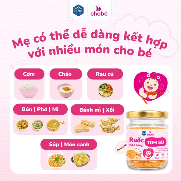 Ruốc (chà bông) tôm sú cho bé – Lê Gia 30g