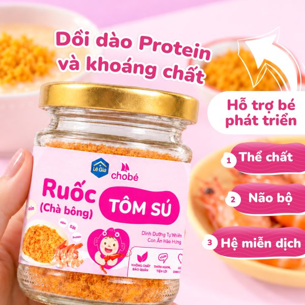 Ruốc (chà bông) tôm sú cho bé – Lê Gia 30g
