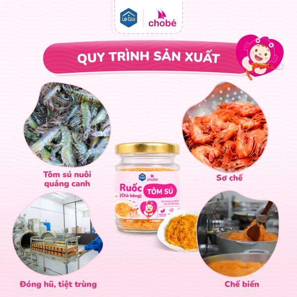 Ruốc (chà bông) tôm sú cho bé – Lê Gia 30g